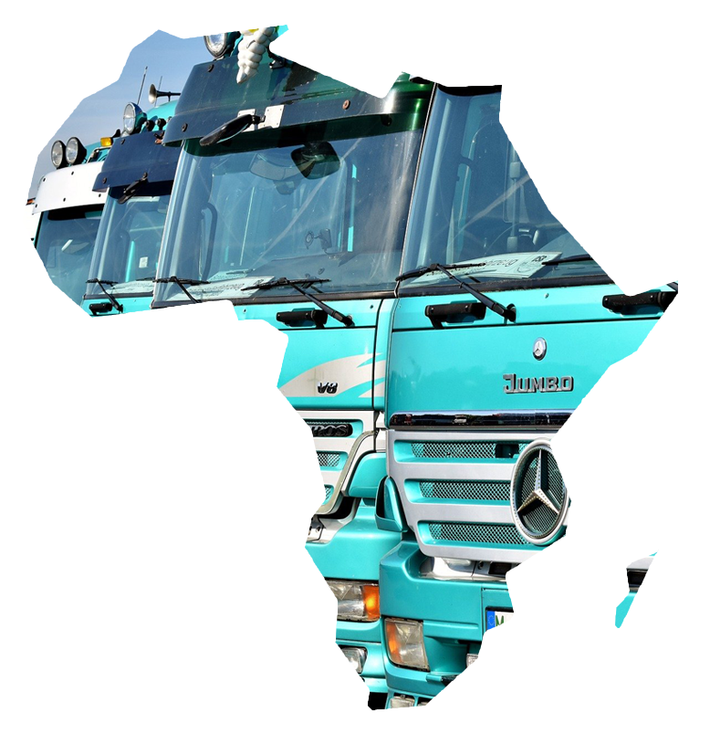 africa map trucks